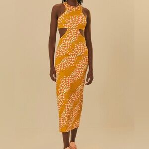 Adidas x Farm Rio Psychedelic Wave Green Dress | Size L